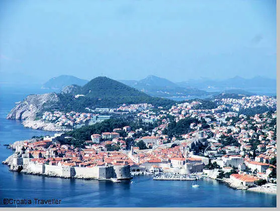 View of Dubrovnik from the Hotel Excelsior